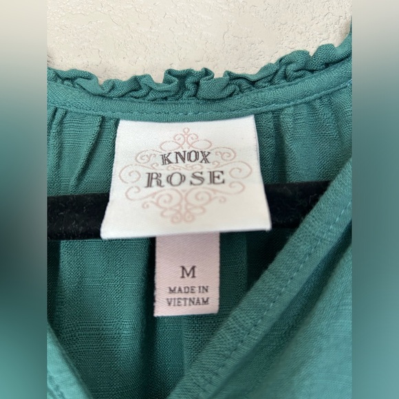 32.KNOX ROSE Women’s V Neck Top Blouse, Long Sleeves.Size M - Picture 7 of 15